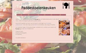 Startpagina van Paddestoelenkeuken.nl